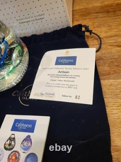 Caithness Glass Paperweight Artisan Collector Society 2007 Exclusive Rare Boxed