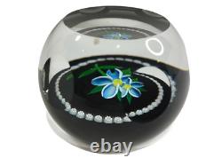 Caithness Glass Paperweight Blue Flora Limited Edition 91 of 500
