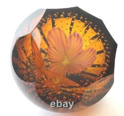 Caithness Glass Paperweight Golden Fancy 2004 Sarah Petersen Ltd Ed