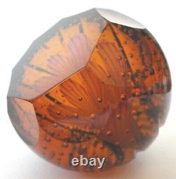 Caithness Glass Paperweight Golden Fancy 2004 Sarah Petersen Ltd Ed