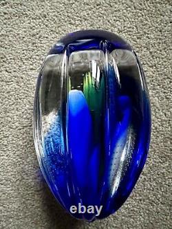 Caithness Glass Paperweight Nature's Seeds Blue No. 31 / 150 Limited Edition