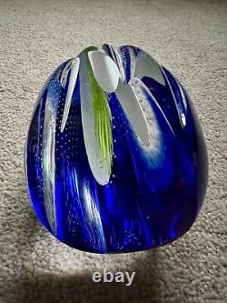 Caithness Glass Paperweight Nature's Seeds Blue No. 31 / 150 Limited Edition