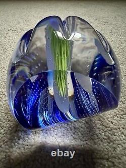 Caithness Glass Paperweight Nature's Seeds Blue No. 31 / 150 Limited Edition