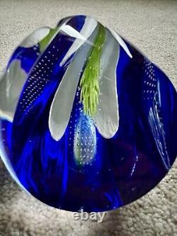 Caithness Glass Paperweight Nature's Seeds Blue No. 31 / 150 Limited Edition