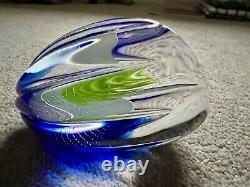 Caithness Glass Paperweight Nature's Seeds Blue No. 31 / 150 Limited Edition