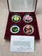 Caithness Glass Paperweight Set Four Seasons, Boxed With Certificate (1976)