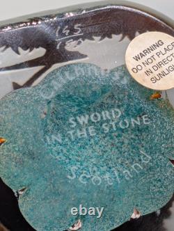Caithness Glass Paperweight Sword in the Stone Philip Chaplain Limited Edition