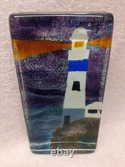 Caithness Glass Seascape Lighthouse Silhouetter Limited Edition