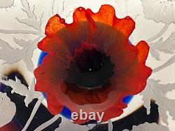 Caithness Glass The Poppy Fields Dish Ltd Ed. 6/150 Remembrance Collection