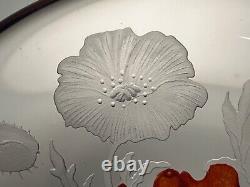 Caithness Glass The Poppy Fields Dish Ltd Ed. 6/150 Remembrance Collection