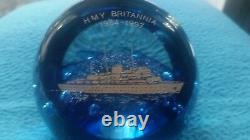 Caithness H M Y Britannia 1954/1997 Paperweight Limited Edition. 139/350 Rare