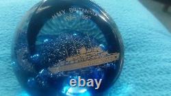 Caithness H M Y Britannia 1954/1997 Paperweight Limited Edition. 139/350 Rare