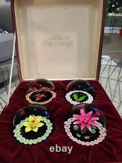 Caithness Limited Edition Four Seasons Paperweights #452/473