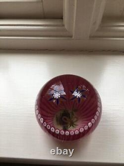 Caithness Limited Edition Paperweight Floral Tribute No. 7 Of 100