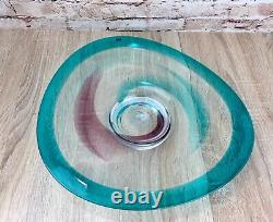 Caithness Limited Edition Signed Charger Dish Jeneo Lewis Freestyle Art Glass