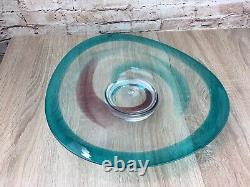 Caithness Limited Edition Signed Charger Dish Jeneo Lewis Freestyle Art Glass