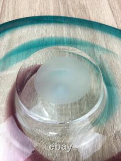 Caithness Limited Edition Signed Charger Dish Jeneo Lewis Freestyle Art Glass