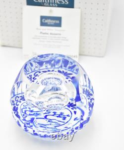 Caithness Paperweight Piatto Azzurro Magnum Limited Edition Helen MacDonald