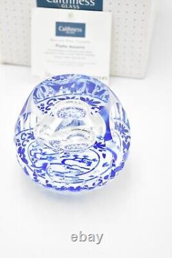 Caithness Paperweight Piatto Azzurro Magnum Limited Edition Helen MacDonald