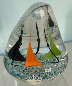 Caithness Paperweight Regatta First Of A Limited Edition 1 Of 350 Max