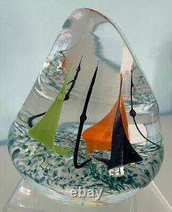 Caithness Paperweight Regatta First Of A Limited Edition 1 Of 350 Max