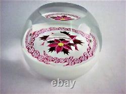 Caithness Paperweight Winter Flower Excellent Lamp Work 375/500 Very Rare