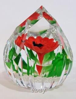 Caithness Poppy Paperweight 2013 Limited Edition 7/150