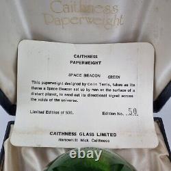 Caithness Scotland Art Glass Paperweight Space Beacon Ltd Edition 50/500