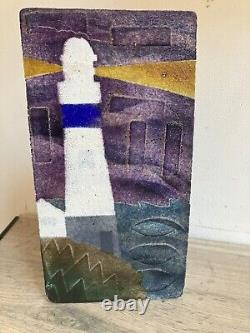 Caithness Scotland Sarah Peterson On The Rocks Art Glass Ltd Edition Lighthouse
