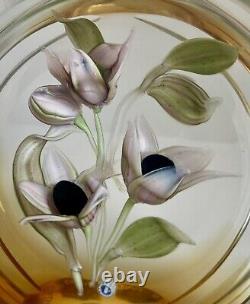 Caithness Whitefriars Paperweight BELLADONNA Limited Edition 21/100 Allan Scott