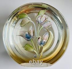 Caithness Whitefriars Paperweight BELLADONNA Limited Edition 21/100 Allan Scott