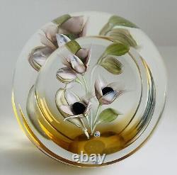 Caithness Whitefriars Paperweight BELLADONNA Limited Edition 21/100 Allan Scott