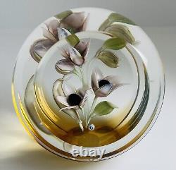 Caithness Whitefriars Paperweight BELLADONNA Limited Edition 21/100 Allan Scott