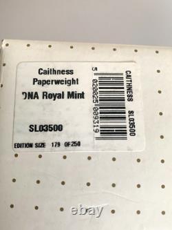 Caithness of Scotland DNA Royal Mint Limited Edition Conical Glass Paperweight