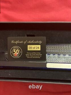 Carnival Cruise Radiance 3D Ship Crystal Glass Model Limited Edition 50th 09/24