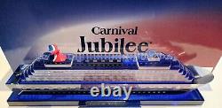 Carnival JUBILEE Inaugural Limited Edition Crystal 3D Glass Cruise Ship Model #1