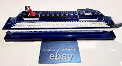 Carnival JUBILEE Inaugural Limited Edition Crystal 3D Glass Cruise Ship Model #1