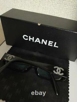 Chanel Eyeglasses 3096-B Limited Edition Swarovski Crystal Black Frames RARE