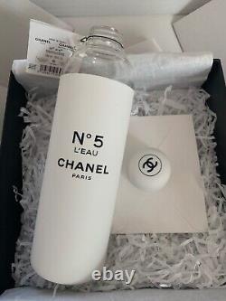 Chanel Factory 5 L'eau Glass Water Bottle Limited Edition New