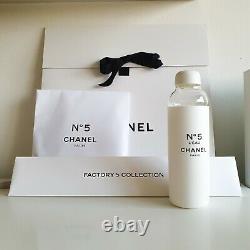 Chanel Factory 5 Limited Edition Glass Water Bottle With Fish Net Bag &  Gift Box