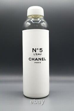 Chanel Factory 5 Limited Edition Glass Water Bottle With Fish Net Bag & Gift Box