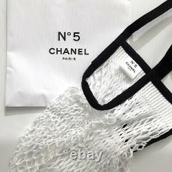Chanel Factory 5 Limited Edition Glass Water Bottle With Fish Net Bag & Gift Box