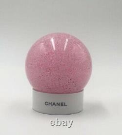 Chanel Frosted Pink Limited Edition Glass Snow Globe