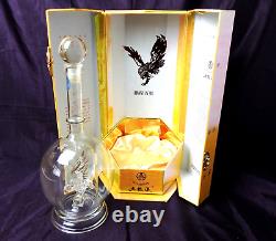 Chinese Wuliangye Crystal Glass Decanter Special Edition Eagle RARE BOXED