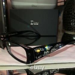 Christian Dior Limited Edition Eyeglasses Swarovski Crystal 3253 Black RARE