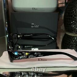 Christian Dior Limited Edition Eyeglasses Swarovski Crystal 3253 Black RARE