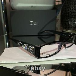 Christian Dior Limited Edition Eyeglasses Swarovski Crystal 3253 Black RARE