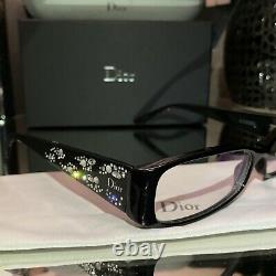 Christian Dior Limited Edition Eyeglasses Swarovski Crystal 3253 Black RARE