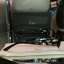 Christian Dior Limited Edition Eyeglasses Swarovski Crystal 3253 Black RARE