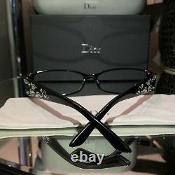 Christian Dior Limited Edition Eyeglasses Swarovski Crystal 3253 Black RARE